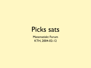 Picks sats
