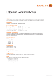 Faktablad Swedbank Group