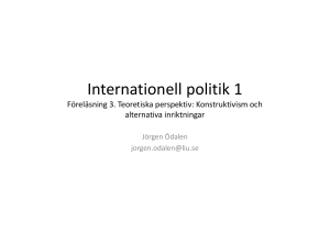 Internationell politik 1