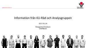 Information från KU-Råd och Analysgruppen 2017-01