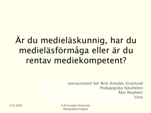 Slide 1 - Åbo Akademi