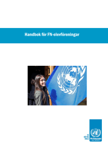 Handbok för FN-elevföreningar - Svenska FN