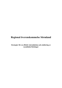 Regional överenskommelse Sörmland