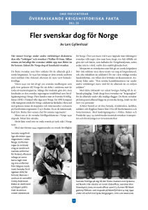 Fler svenskar dog för Norge