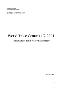 World Trade Center 11/9-2001 - Lund University Publications