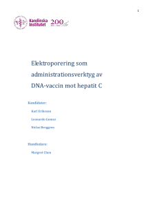 Elektroporering som administrationsverktyg av DNA