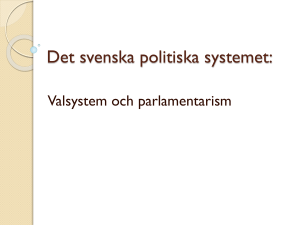 Det svenska politiska systemet