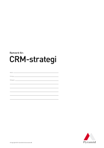 CRM-strategi - Pyramid Communication