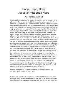 Hopp, Hopp, Hopp Jesus är mitt enda Hopp