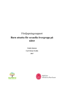 Barn utsatta för sexuella övergrepp på nätet