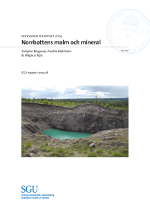 Verksamhetsrapport 2014: Norrbottens malm och mineral