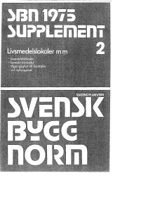 SBN 1975 supplement 2 : Livsmedelslokaler m.m. : Svensk byggnorm