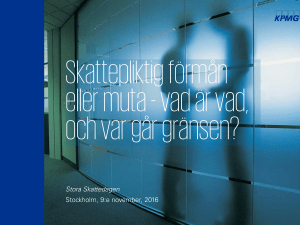 Stora Skattedagen Stockholm, 9:e november, 2016