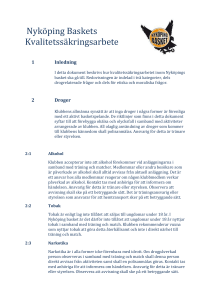 Policydokument - Nyköpings BBK