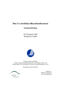 Den 3:e nordiska tillsynskonferensen