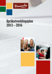 Språkutvecklingsplan 2013 – 2016