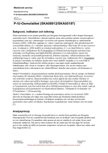 P-/U-Osmolalitet (SKA08912/SKA05197)