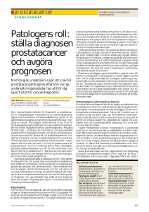Patologens roll: ställa diagnosen prostatacancer