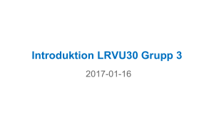 Introduktion LRVU30