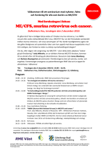 ME/CFS, murina retrovirus och cancer.