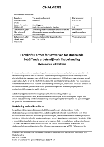 Föreskrift: Former för samverkan för studerande beträffande