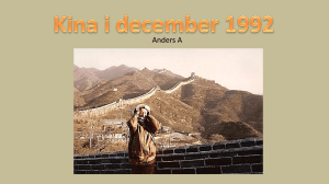 Kina december 1992