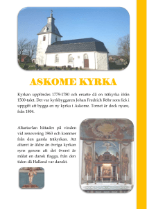 Folder om Askome kyrka