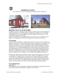 amsbergs kapell beskrivning och historik