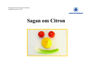Sagan om Citron - LiU - Linköpings universitet