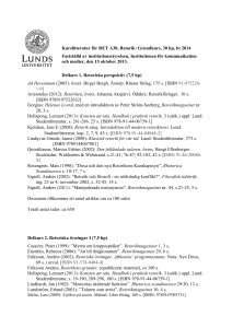 List of literature Litteraturlista (PDF 39 kB)