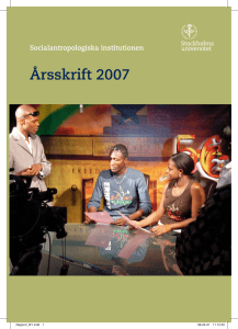 Årsskrift 2007 - Socialantropologiska institutionen