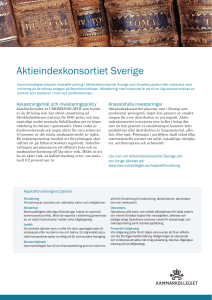Aktieindexkonsortiet Sverige produktblad
