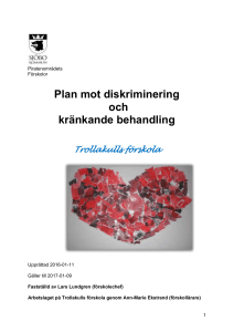 Plan mot diskriminering och kränkande behandling