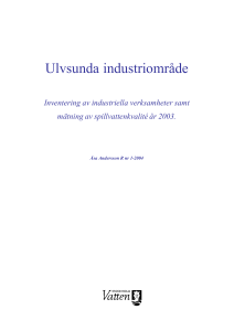 Ulvsunda industriområde - Stockholm Vatten och Avfall