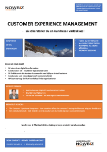 customer experience management