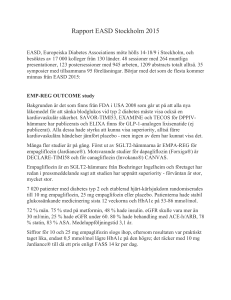 Rapport EASD Stockholm 2015