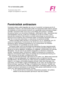 Feministisk antirasism - Feministiskt initiativ