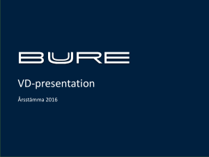 Presentation Bure Equity AB (publ.)
