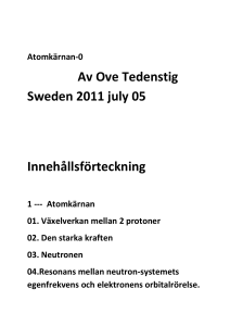 Atomkärnan-0 Av Ove Tedenstig Sweden 2011 july 05