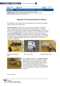 Diatermi och Electrodesiccation - apparatur