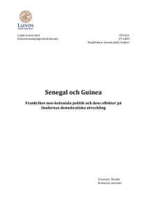 Senegal och Guinea - Lund University Publications