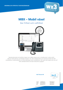 MBX – Mobil växel