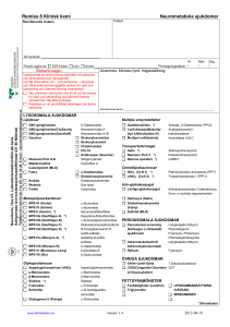 Klinisk kemi 8 Neurometabola sjukdomar