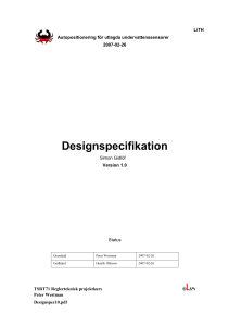 Designspecifikation