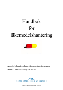 Handbok för läkemedelshantering