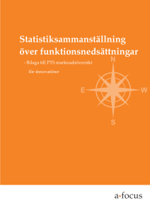 PTS statistiksammanställning över funktionsnedsättningar