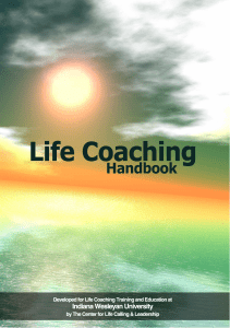 life coaching handbook