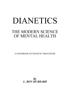 Dianetics By L. Ron Hubbard