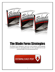 Blade Forex Strategies Free PDF Download eBook