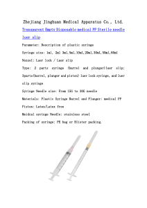 Disposable hyperdomic needle--jinghuanmedical.com